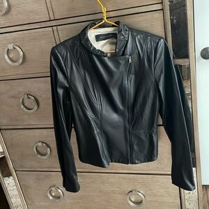 Elie Tahari leather jacket, size M
